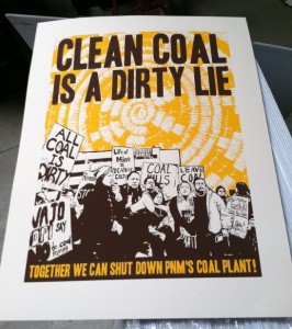 Clean Coal is a Dirty Lie Poster